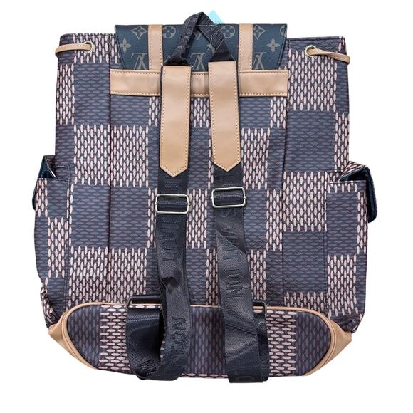 The Classic Business Book bag w/ snap pockets, drawstring, shoulder satin strap - Picture 4 of 5